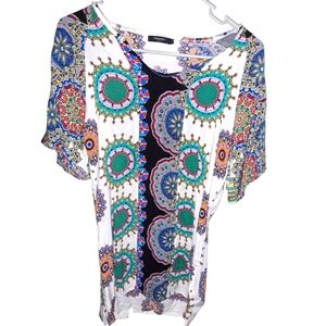 Boho flowy mandala top